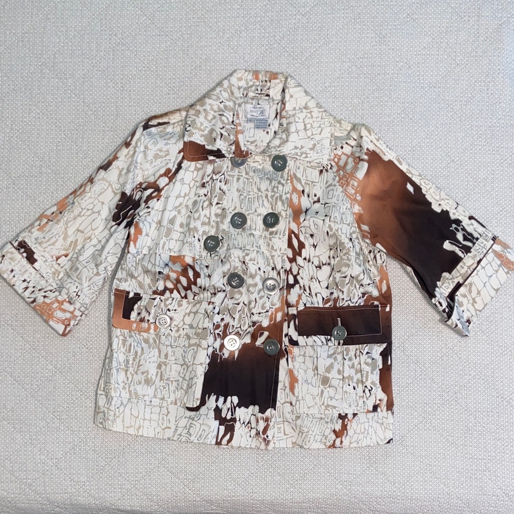 Stylish Multicolor Double-Breasted Jacket